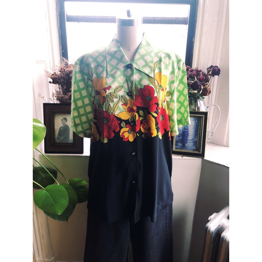 ⭐️Vintage Neon-Blouse - Picture 4 of 7